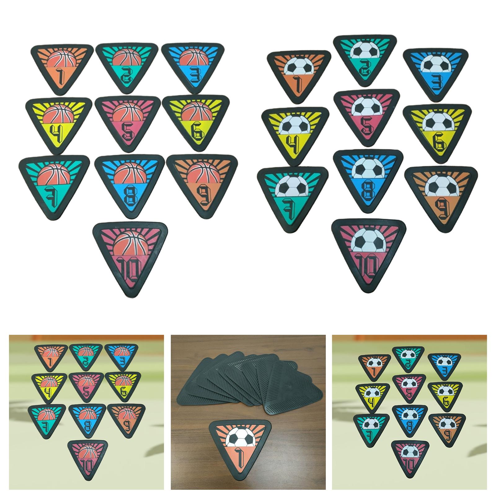 10x Numbered Floor Spot Marker - Shock Absorbing Gym Trainers ulasan dan harga